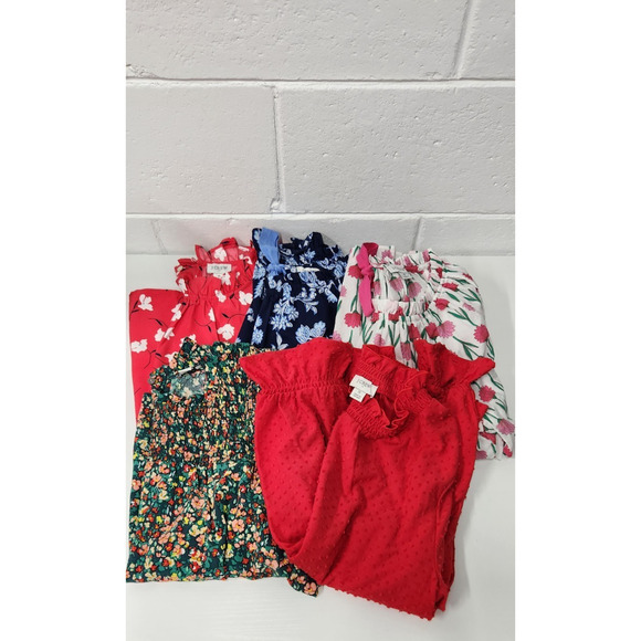 J. Crew Factory Tops - J.Crew Women's Bundle Of 5 Long Sleeve Blouses, Size Small, Multi Color & Floral